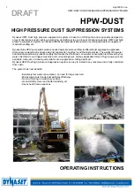 Dynaset HPW-DUST Operating Instructions Manual preview