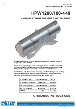 Dynaset HPW1200/100-440 Operating Instructions Manual preview