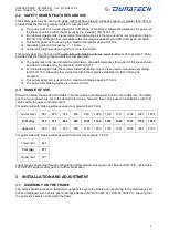 Preview for 11 page of Dynatech PR-2500-UD Series Instructions For Use And Maintenance Manual