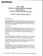 Preview for 1 page of DYNATEK D3K7-3 Installation Instructions