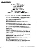 Preview for 1 page of DYNATEK DDK2-16 Installation Instructions Manual