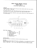 DYNATEK DRD-1 Operating Instructions предпросмотр