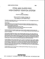 DYNATEK Dyna 4000 Super Pro DP4000-1S User Instructions preview