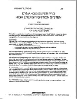 DYNATEK DYNA 4000 SUPER PRO DP4000-2S User Instructions preview