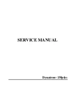 Предварительный просмотр 1 страницы Dynatron 150plus Service Manual