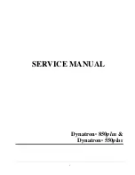 Dynatronics Dynatron 550 Plus Service Manual preview