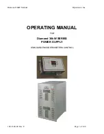 Preview for 1 page of Dynatronix DHP12-1500 Operating Manual