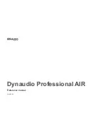 Preview for 1 page of Dynaudio AIR 15 Reference Manual