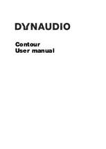 Dynaudio Contour User Manual preview