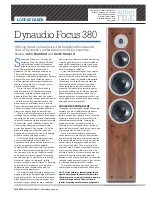 Предварительный просмотр 1 страницы Dynaudio Focus 380 Review