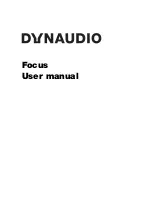 Dynaudio Focus User Manual preview