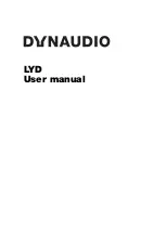 Dynaudio LYD User Manual preview