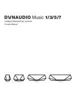 Dynaudio Music 1 Owner'S Manual preview