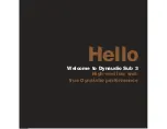 Предварительный просмотр 3 страницы Dynaudio Sub 3 Owner'S Manual