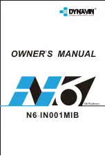 Dynavin N6-IN001MIB Owner'S Manual preview