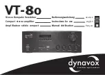 DynaVox VT-80 Instructions For Use Manual предпросмотр