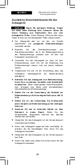 Preview for 21 page of Dynello Fastwinder RS0303 Instruction Manual