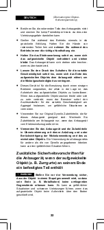 Preview for 22 page of Dynello Fastwinder RS0303 Instruction Manual