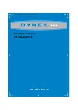 Предварительный просмотр 1 страницы Dynex DX-46L260A12 (French) Manual De L'Utilisateur