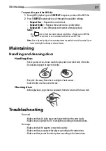 Preview for 21 page of Dynex DX-CDDVDCL User Manual