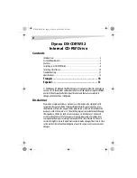 Preview for 2 page of Dynex DX-CDRW52 User Manual