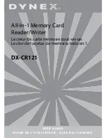 Dynex DX-CR121 - External USB 2.0 Multiformat Memory Card Reader User Manual предпросмотр