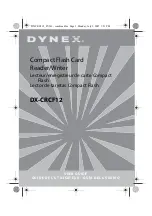 Предварительный просмотр 1 страницы Dynex DX-CRCF12 User Manual