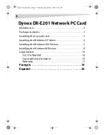 Preview for 2 page of Dynex DX-E201 Installation Manual