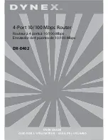 Dynex DX-E402 - EN Broadband Router User Manual preview