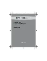 Preview for 1 page of Dynex DX-ECFW User Manual