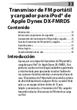 Preview for 33 page of Dynex DX-FMRDS User Manual