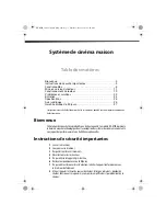 Предварительный просмотр 3 страницы Dynex DX-HTIB (French) Manual De L'Utilisateur