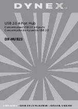 Preview for 1 page of Dynex DX-HUB23 - 4 Port USB 2.0 Hub User Manual