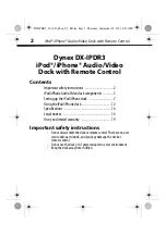 Preview for 2 page of Dynex DX-IPDR3 User Manual