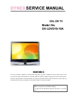 Preview for 1 page of Dynex DX-LDVD19-10A - 19" LCD TV Service Manual