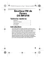 Preview for 5 page of Dynex DX-MP3FM - Digital FM Transmitter User Manual