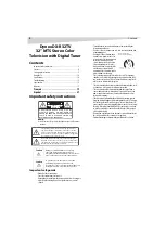 Preview for 2 page of Dynex DX-R32TV User Manual