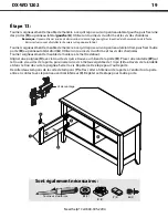 Предварительный просмотр 19 страницы Dynex DX-WD1202 (French) Assembling Instructions