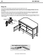 Предварительный просмотр 20 страницы Dynex DX-WD1202 (French) Assembling Instructions