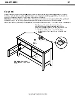 Предварительный просмотр 21 страницы Dynex DX-WD1202 (French) Assembling Instructions