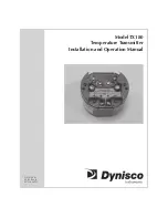 Dynisco TX180 Installation And Operation Manual предпросмотр