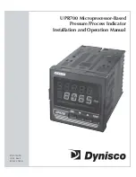 Предварительный просмотр 1 страницы Dynisco UPR700 Installation And Operation Manual