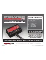 Dynojet POWER COMMANDER FC Installation Instructions предпросмотр