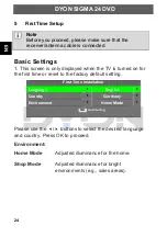 Preview for 25 page of Dyon SIGMA 24 DVD Manual