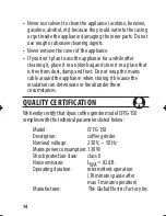 Предварительный просмотр 14 страницы dyras CFFG-150 Instruction Manual