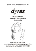 Предварительный просмотр 1 страницы dyras HM751-G Instruction Manual