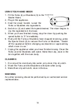 Предварительный просмотр 13 страницы dyras HM751-G Instruction Manual