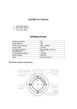 Предварительный просмотр 6 страницы dyras SP-F19B Instruction Manual