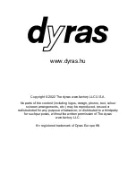 Предварительный просмотр 12 страницы dyras TF-40 Instruction Manual