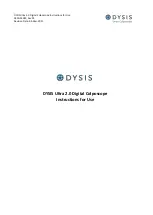 DYSIS Ultra 2.0 Instructions For Use Manual preview